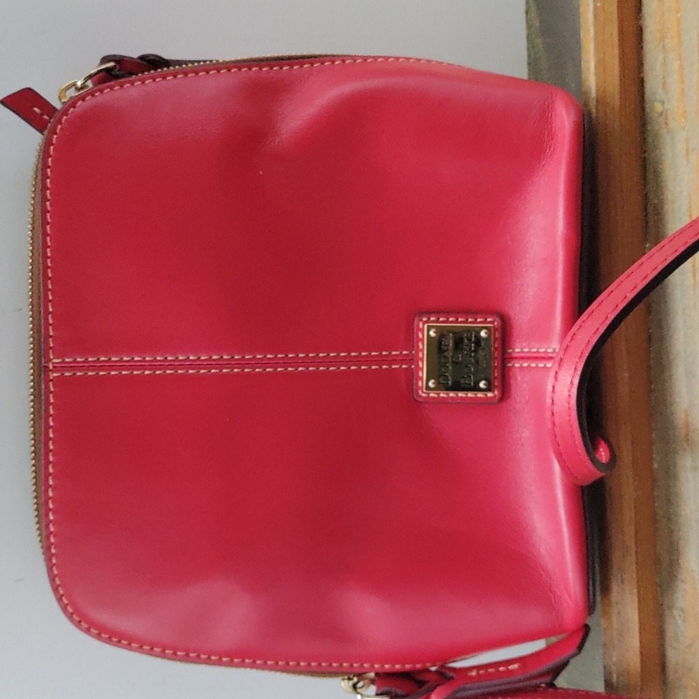 Dooney & Bourke Red Leather Crossbody Bag